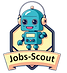 Jobs Scout logo with a friendly AI mascot, emphasizing a human-centered, empathetic approach to career coaching.