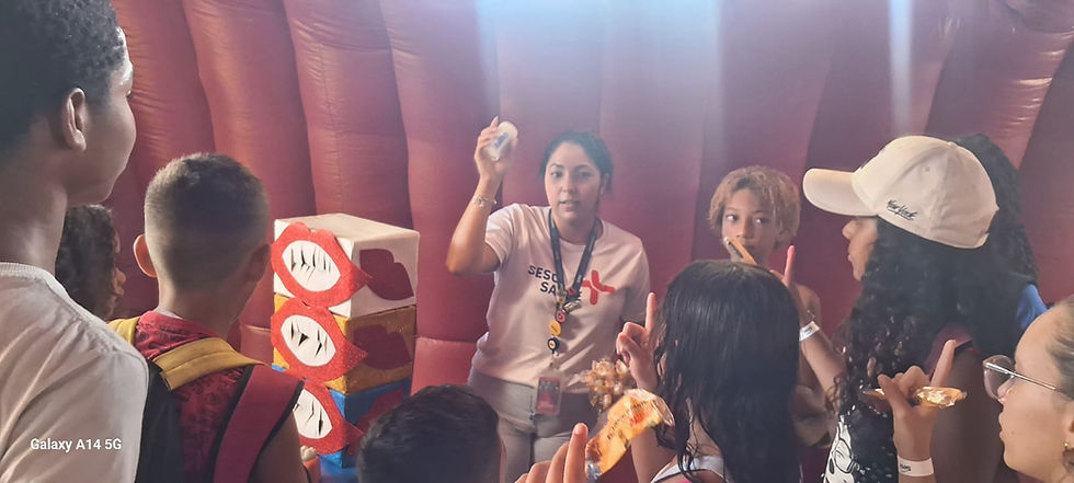 RECRIA promove manhã de saúde, aprendizado e bem-estar para crianças e adolescentes em SG