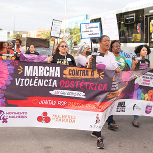 Mulheres marcham pela vida e denunciam mortes maternas no Leste Fluminense