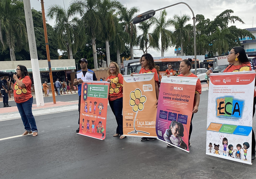 NEACA promove ação do Maio Laranja em Itaboraí e reforça combate à violência sexual contra crianças e adolescentes