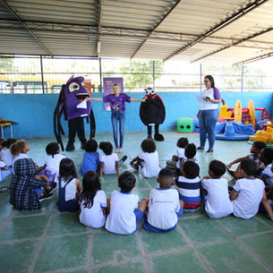 NEACA/Caxias promove oficina lúdica sobre prevenção de violências em escola municipal