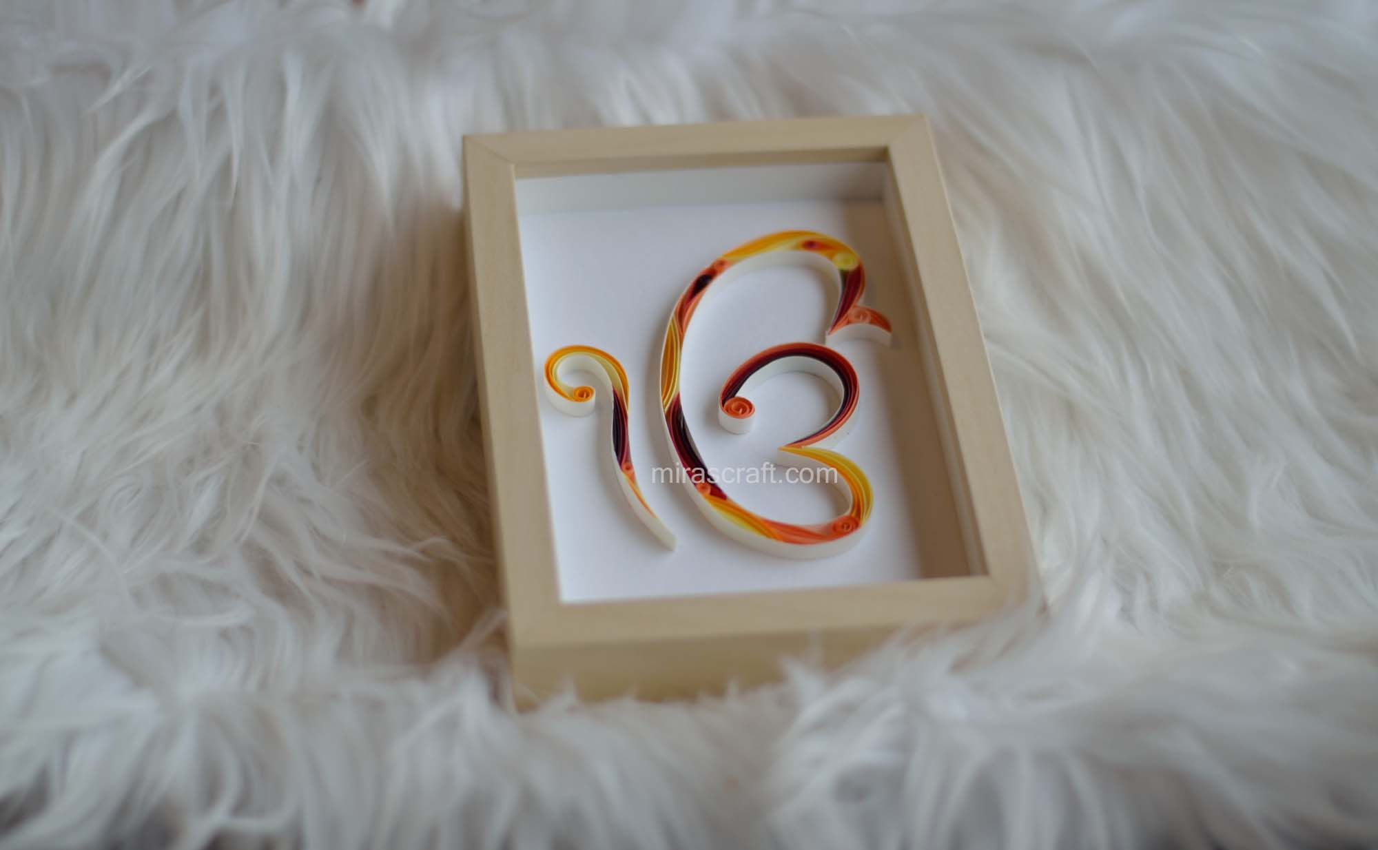 EK ONKAR - paper art - small inner colored