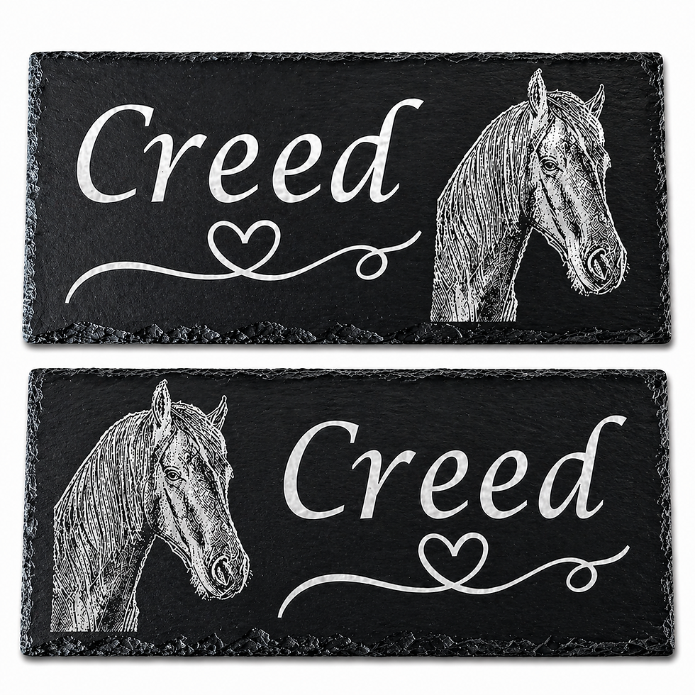 Thumbnail: Personalised Horse Slate Stable Door Sign