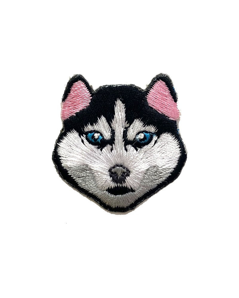 Image of Husky Dog Embroidered Patch