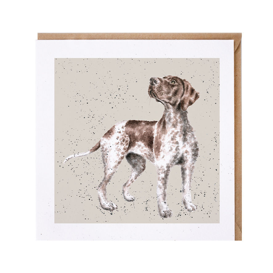 Image of Wrendale Pointer Dog Greetings Card