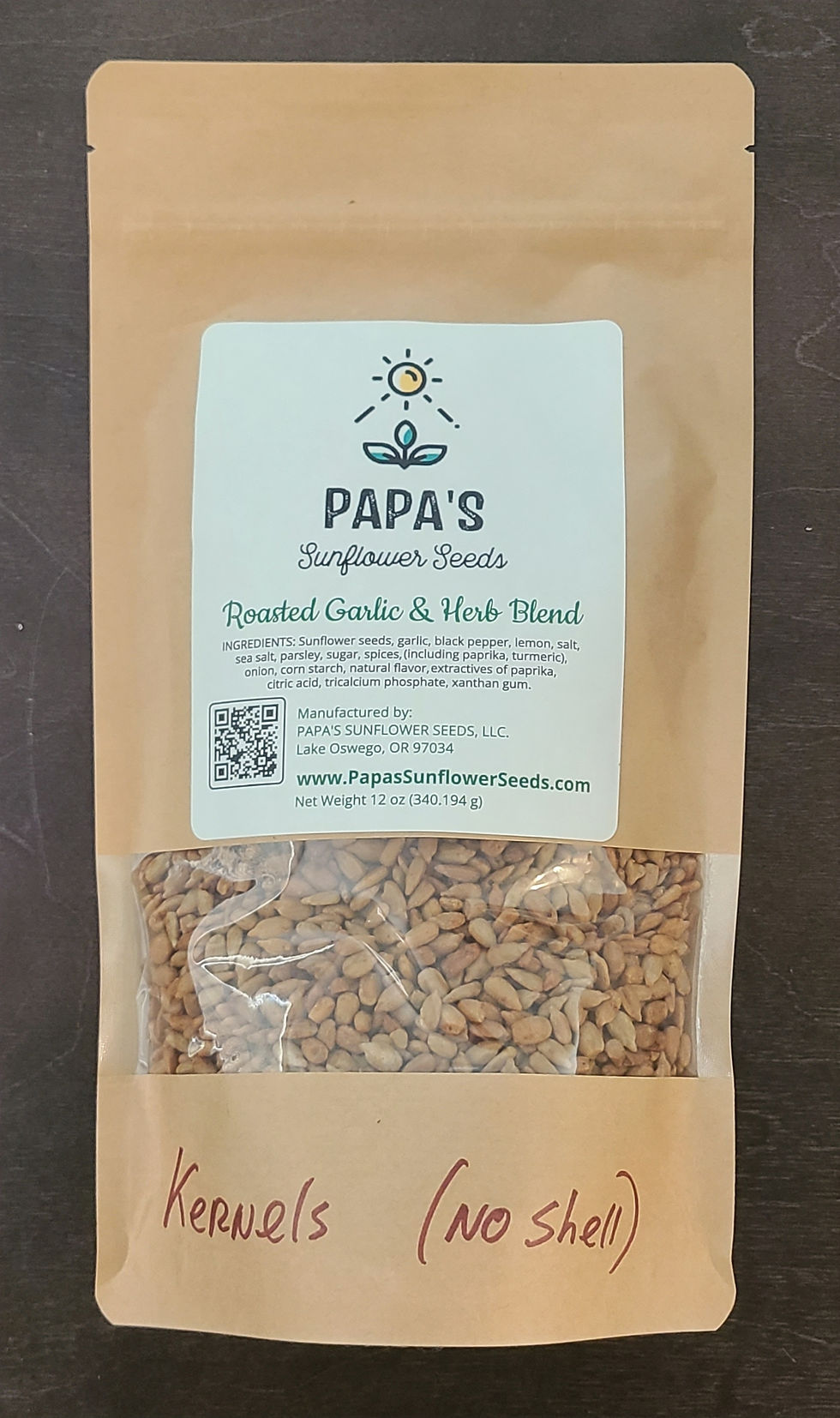 3 Bags of (NO SHELL-KERNELS) Roasted Garlic & Herb Blend (*SHIPPING INCL)