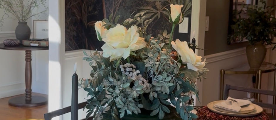 Interior designer shares tips for creating an elegant fall tablescape using rich autumnal colors, layered place settings, contrasting textures, and timeless seasonal décor without relying on holiday themes.