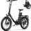 Miniature : ONESPORT OT16-2 Vélo Électrique Pliant, 20 Pouces Ebike avec Batterie Amovibl