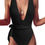 Miniature : Lilosy Sexy Tie Criss Cross Plunge One Piece Thong Swimsuit High Cut Brazilian 