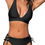 Miniature : CUPSHE Ensemble de bikini deux pièces pour femme avec col en V, haut triangula