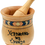 Thumbnail: Decorative Wooden Serbian Souvenir Mortar and Pestle (handcrafted)