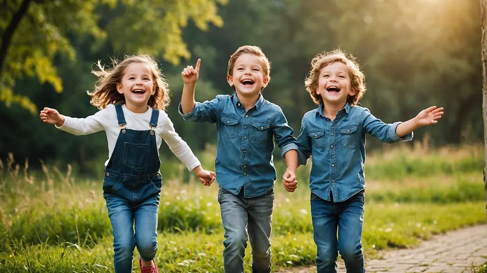 Children laughing together
