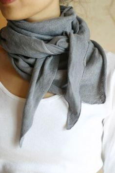 Lenço feminino look