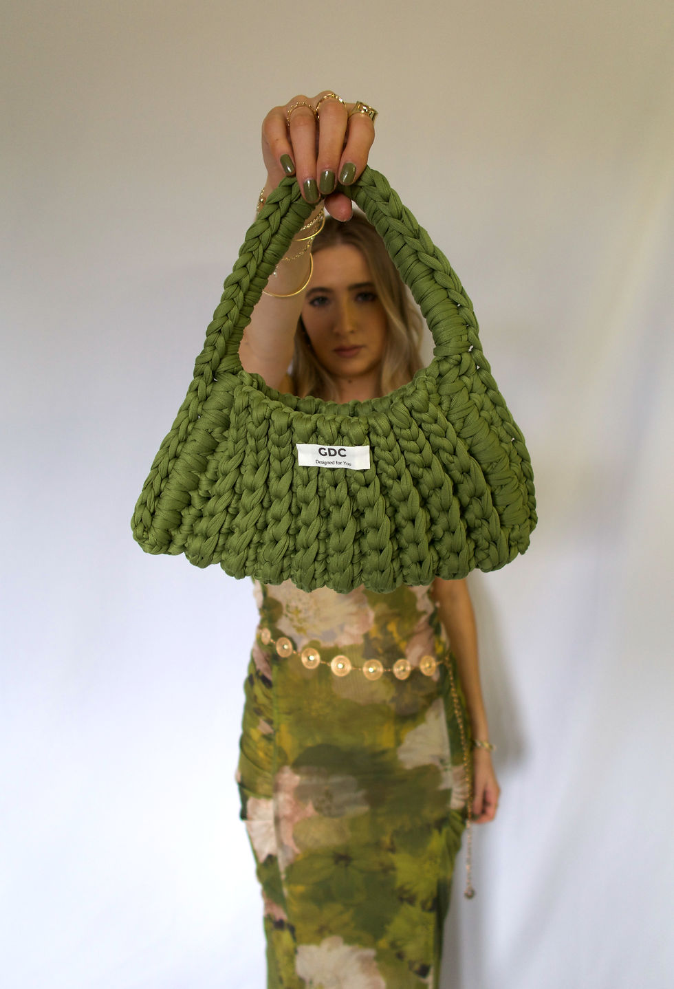 Thumbnail: Olive Pyramid Clutch