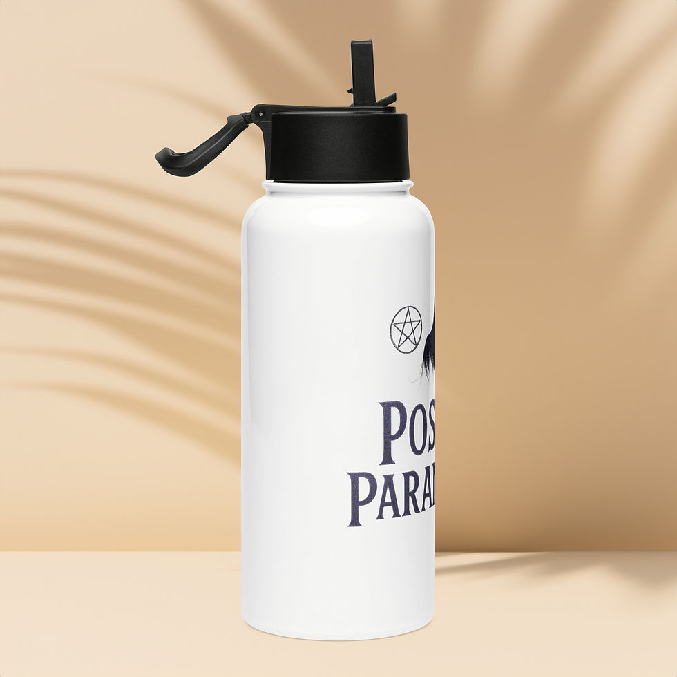 Thumbnail: Stainless steel water bottle with a straw lid