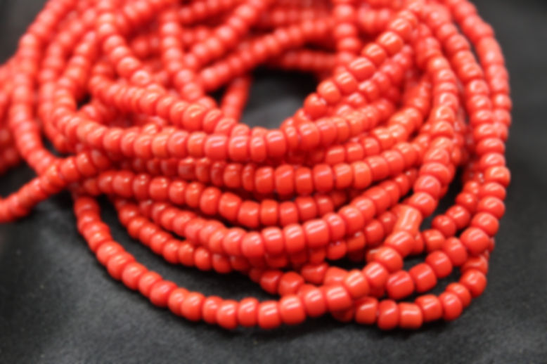 Laila Ali, matte red waist beads, handmade waist beads