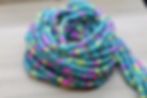 Angela Bassett, Turquoise, Bright Pink & Pastel Yellow waist beads, handmade waist beads