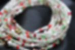 Dawn Staley, Clear, Red, Green, Brown & White waist beads, handmade waist beads