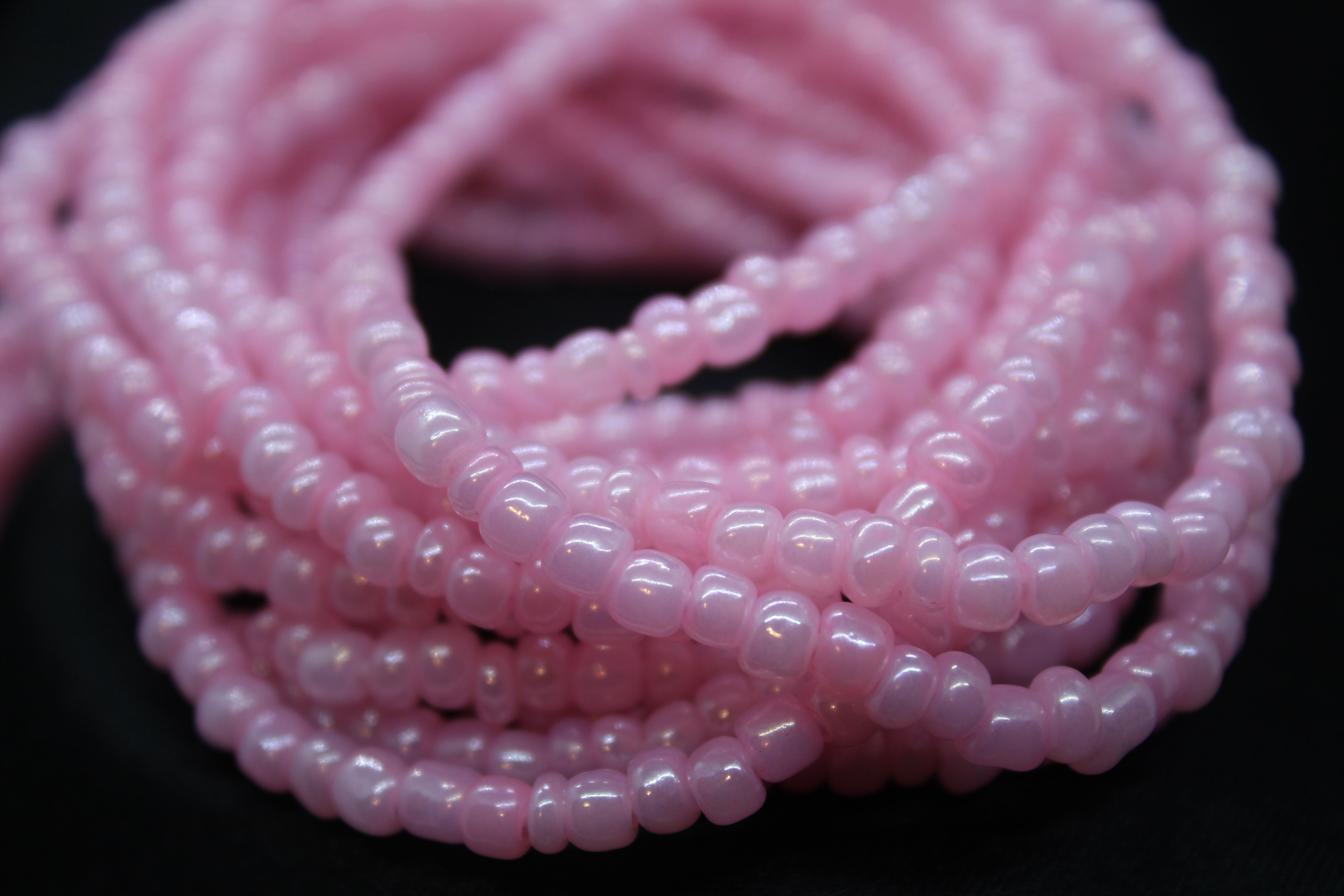 Sheryl Swoopes, soft pink waist beads, handmade waist beads