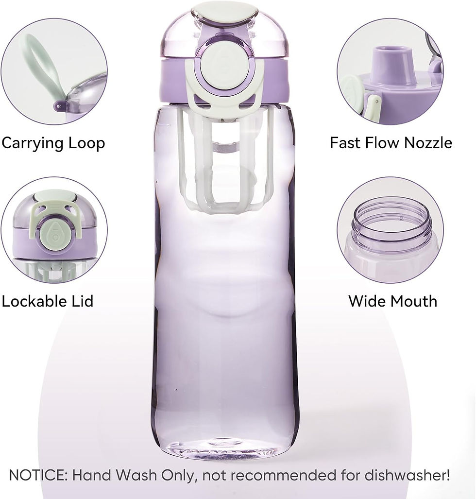 Thumbnail: Kerilyn 28oz Clear Water Bottle with Fruit Infuser