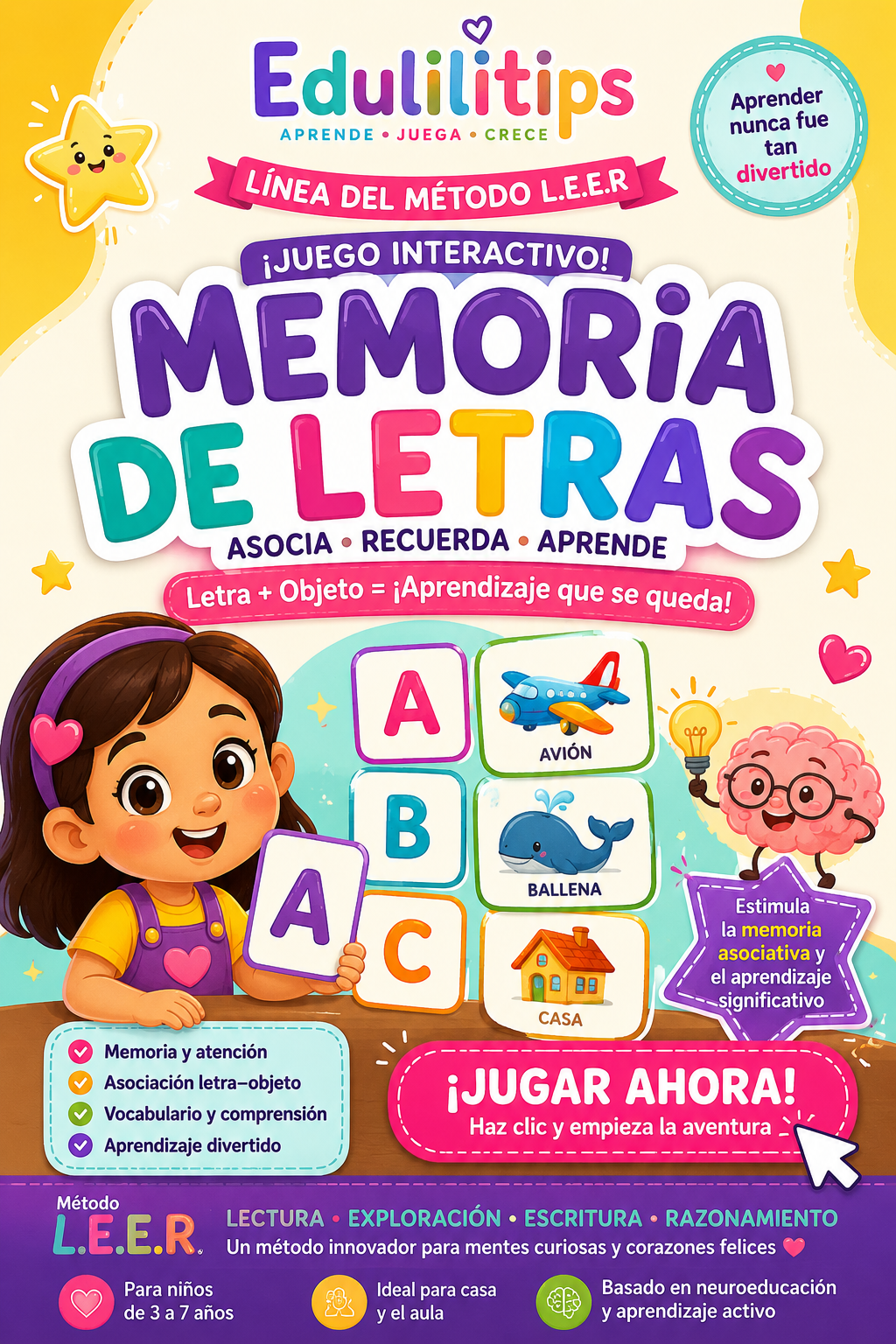 MEMORIA DE LETRAS (juego Interactivo)