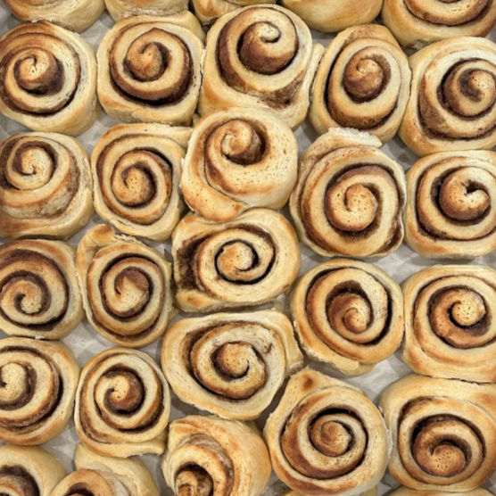 Thumbnail: Freshly baked cinnamon rolls.