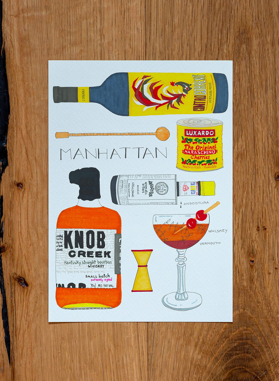 Miniatura: Manhattan illustrated recipe