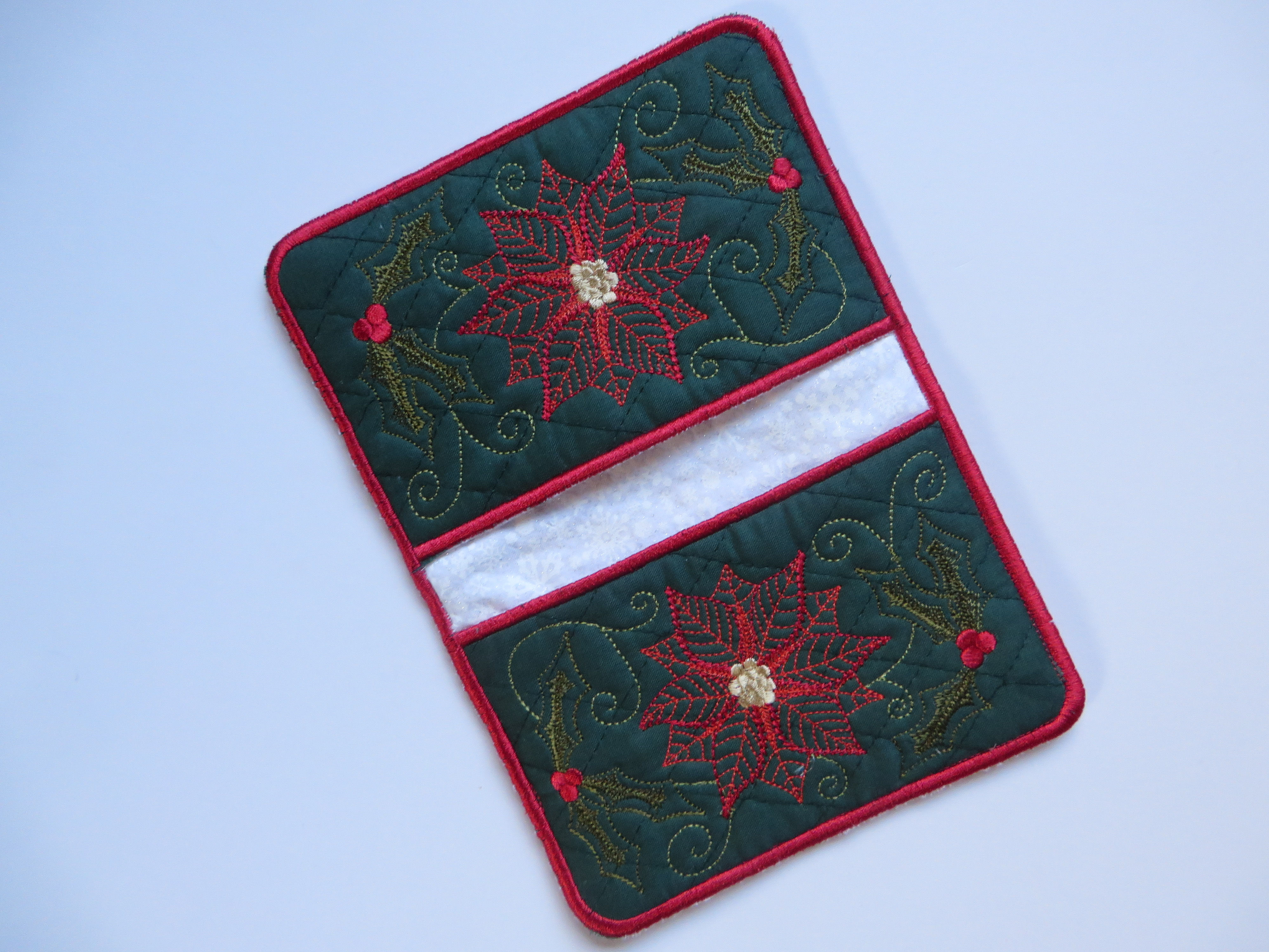 Poinsettia Potholder- Green