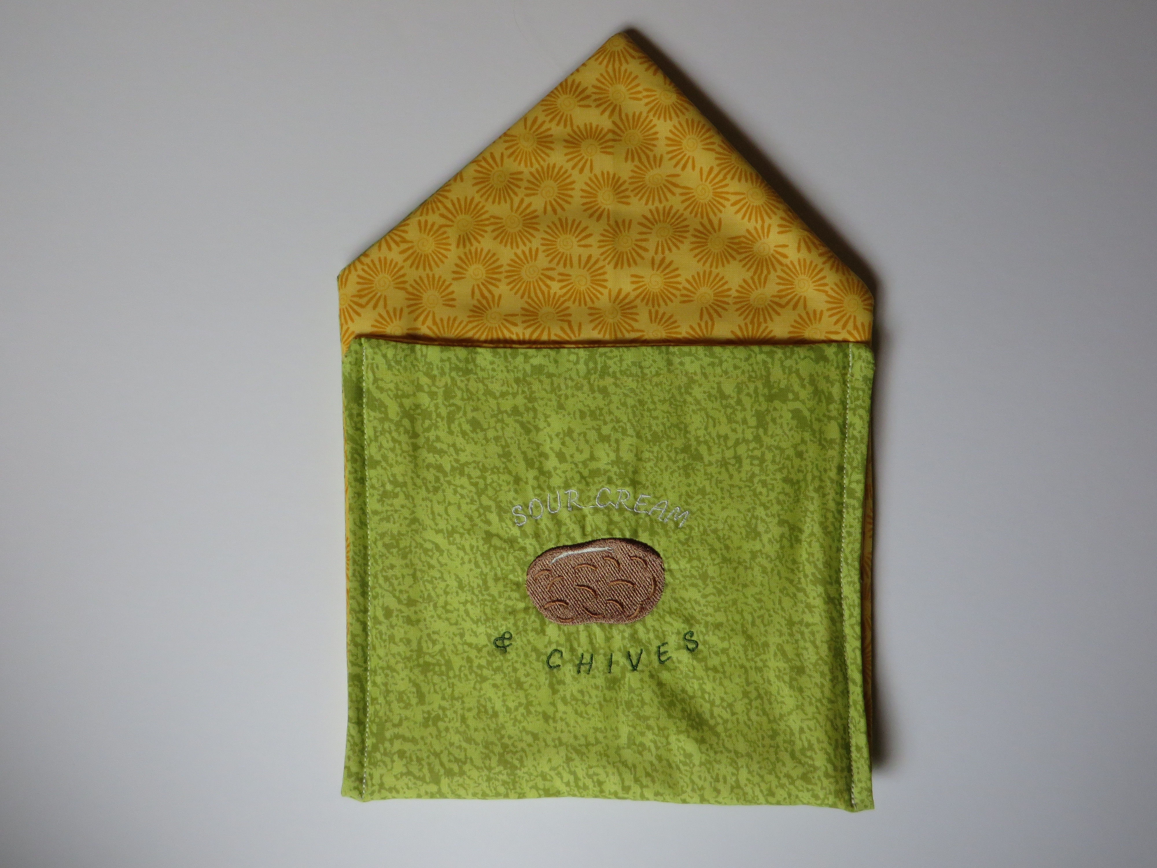 Microwave Potato Bag- green, Sour Cream & Chives