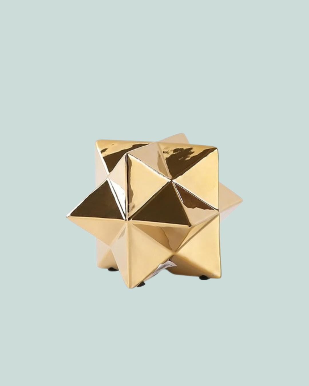 Estrella Merkaba de pirita dorada 100% natural, piedra curativa de chakra 