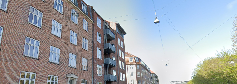 Totalrådgivning udført af Damhus Rådgivende Ingeniører for andelsforening på Brydes Allé, Amager – udskiftning af vand- og varmerør samt nye fjernaflæste målere inkl. følgearbejder.
