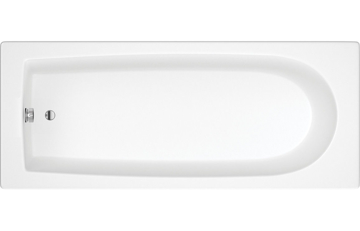 Cordell Round Single End SUPERCAST 1700x750x550mm 0TH Bath w/Legs