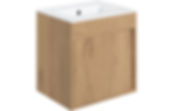 Lopar 510mm Wall Hung Unit Inc. Basin - Seville Oak