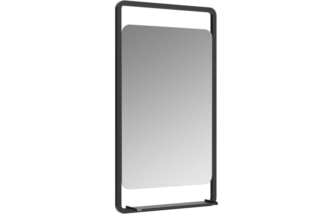 Serra 500mm Rectangle Mirror w/Shelf