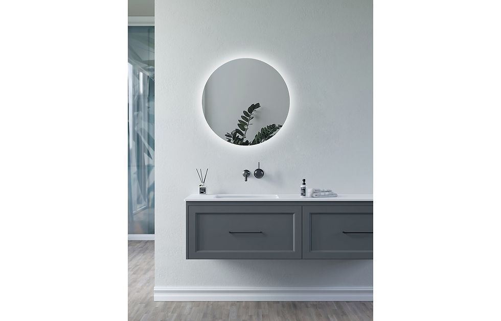 Thumbnail: Lauro 800mm Round Back-Lit LED Mirror