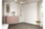 Thumbnail: Mulberry 610mm Wall Hung 2 Drawer Basin Unit & Basin - Matt Antique Rose