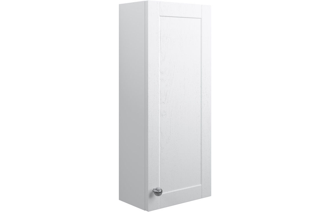 Alland 300mm 1 Door Wall Unit - Satin White Ash