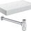Thumbnail: Felton 800mm Wall Hung White Marble Basin Shelf & Chrome Bottle Trap