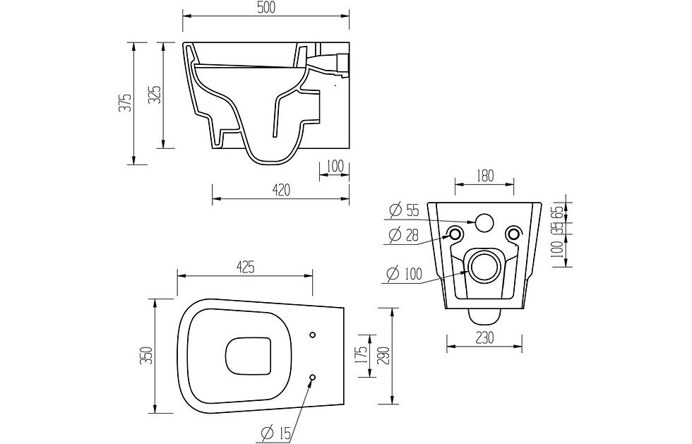 Thumbnail: Austin Wall Hung WC & Soft Close Seat