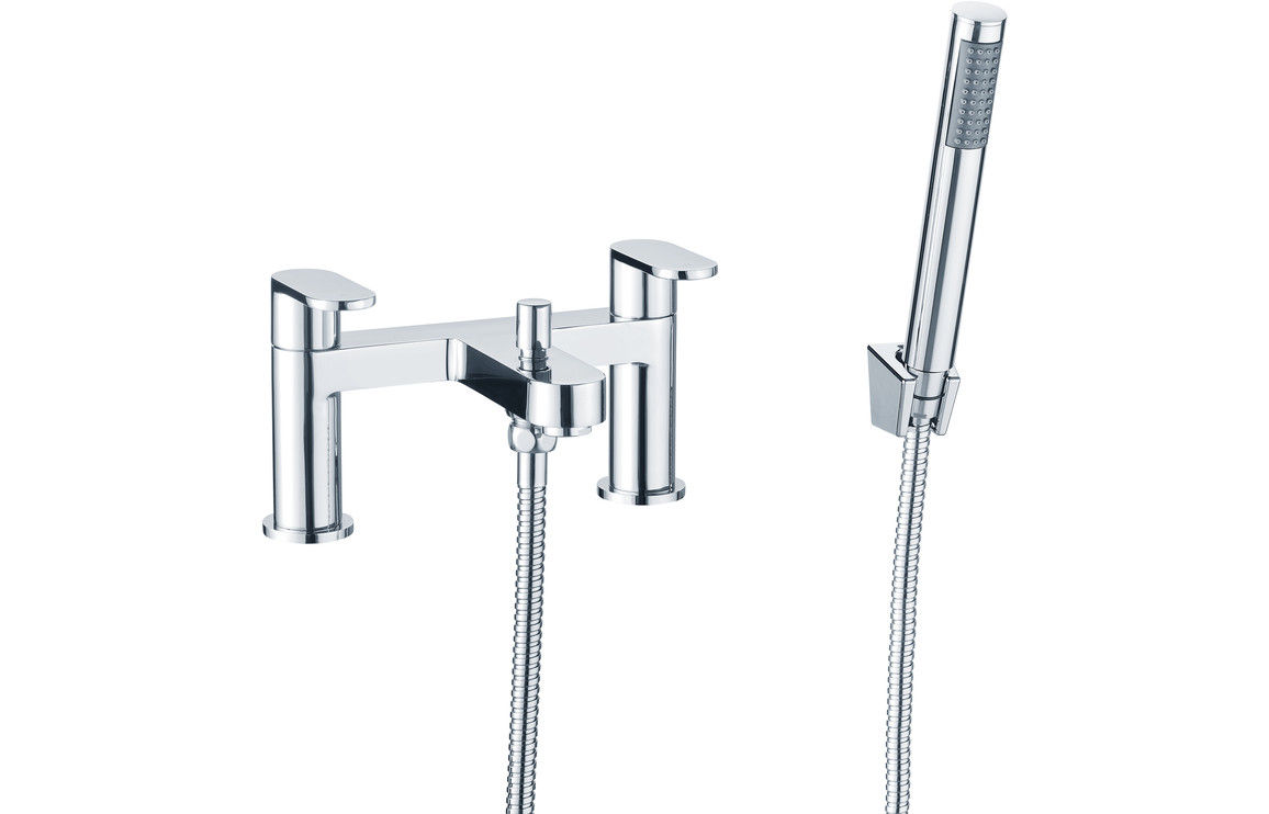 Kenna Bath/Shower Mixer & Bracket - Chrome