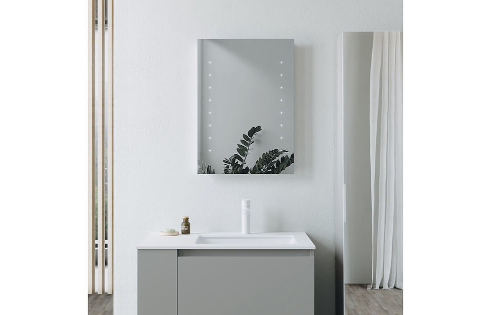 Thumbnail: Vibo 400x600mm Rectangle Battery-Operated LED Mirror