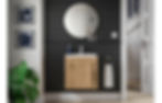 Thumbnail: Lopar 510mm Wall Hung Unit Inc. Basin - Seville Oak