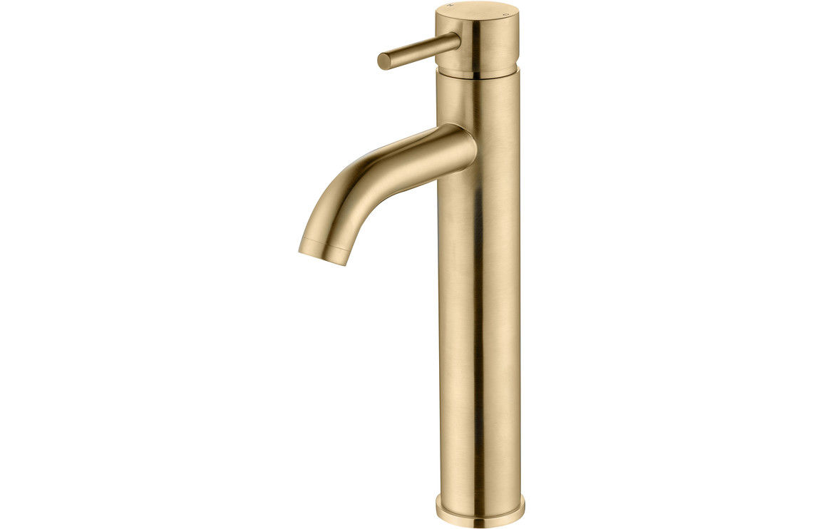 Howe Tall Basin Mixer - Brushed Brass