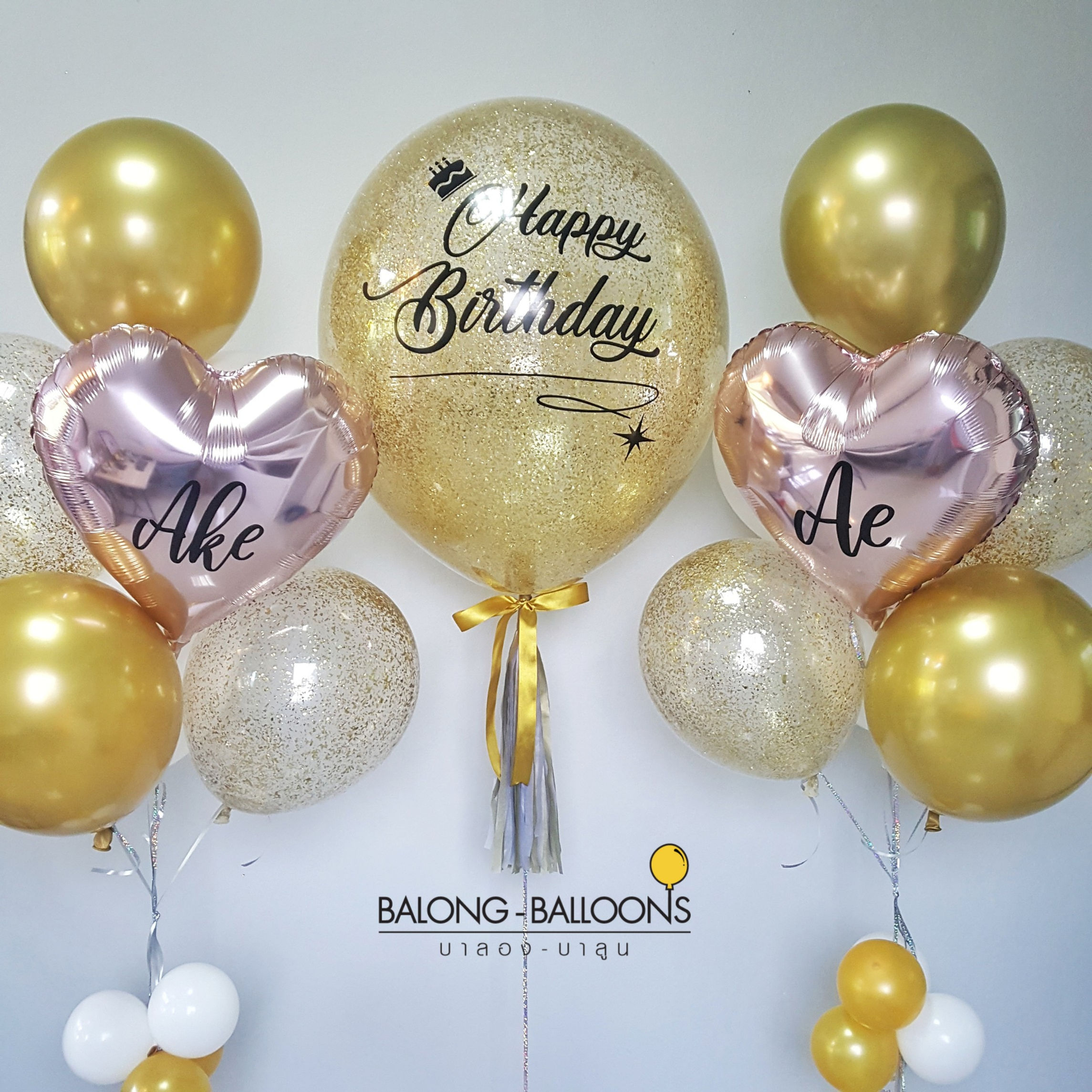 設置24英寸水滴形乳膠氣球（亮鉻，添加箔紙）