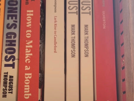 DUST on the shelf.... at Toppings Booksellers in York