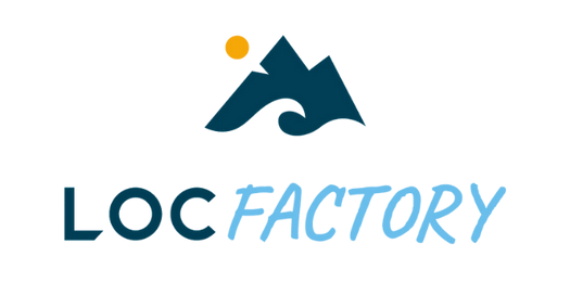 Logo de Loc Factory au Bry, partenaire de MAKE pour ses campagnes publicitaires Google et la création de son site internet