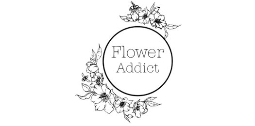 Logo de Flowers Addict à Genève, boutique florale partenaire de MAKE pour sa publicité en ligne sur Google