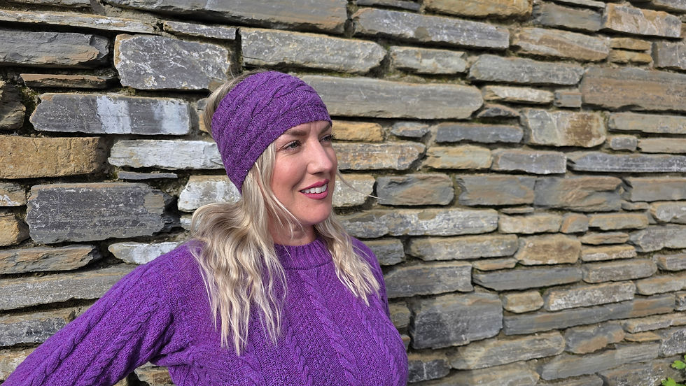 Thumbnail: Orca Cable Headband in Lavender
