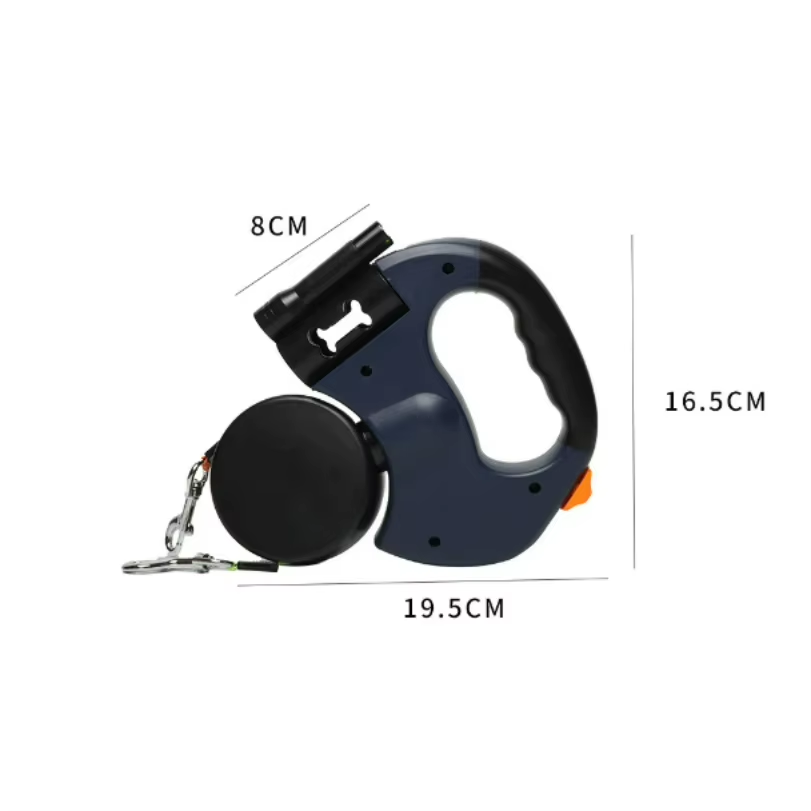 Thumbnail: Auto Retractable Dog Leash with LED Flashlight & Waste Bag Holder