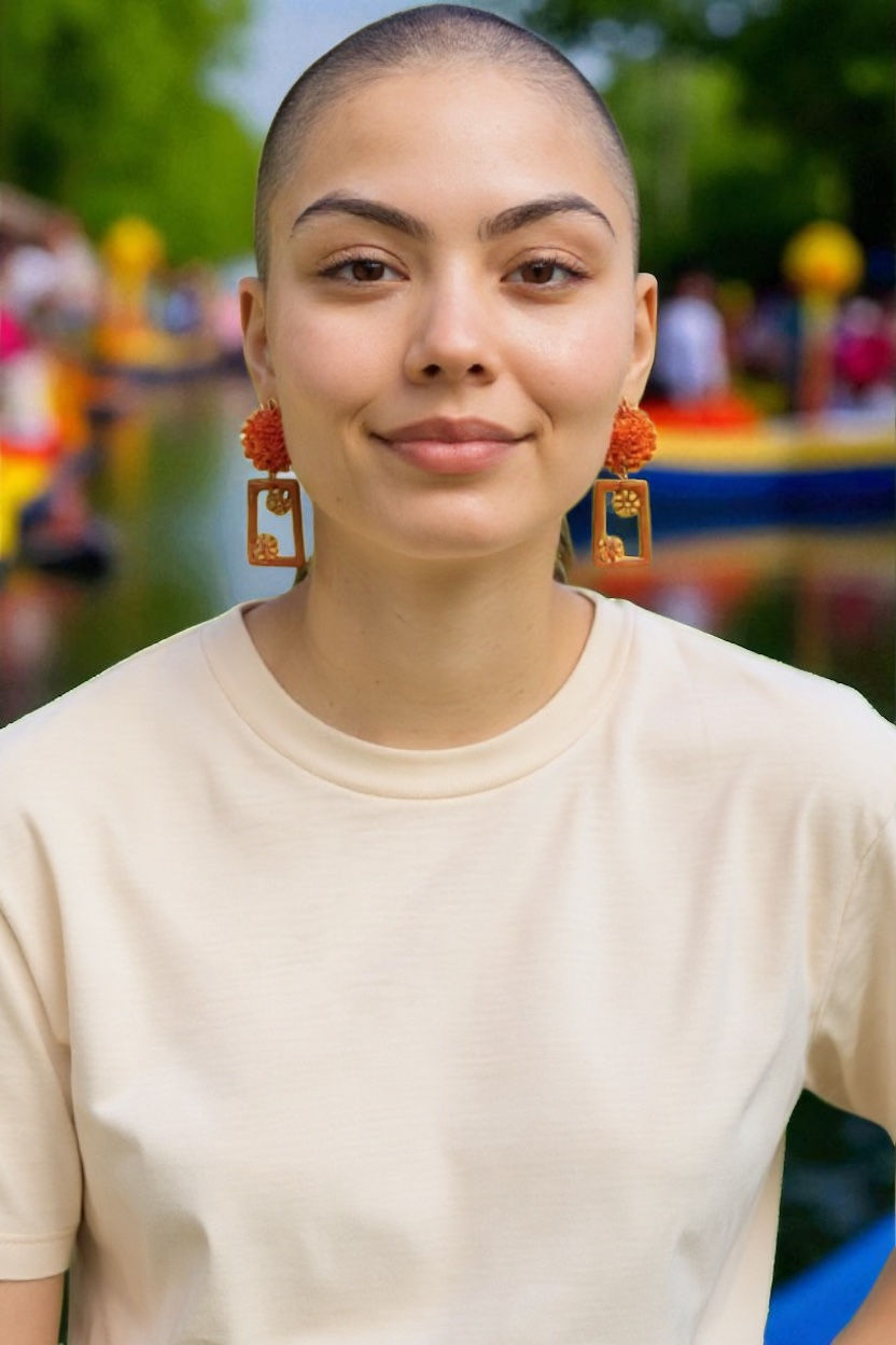 Thumbnail: Aretes Cempasúchil Barro